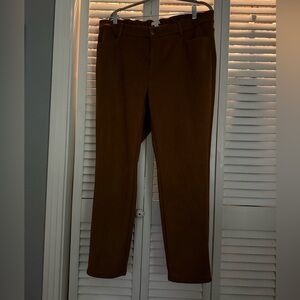 PLUS sz 18a suede Brown Trousers from JJill
